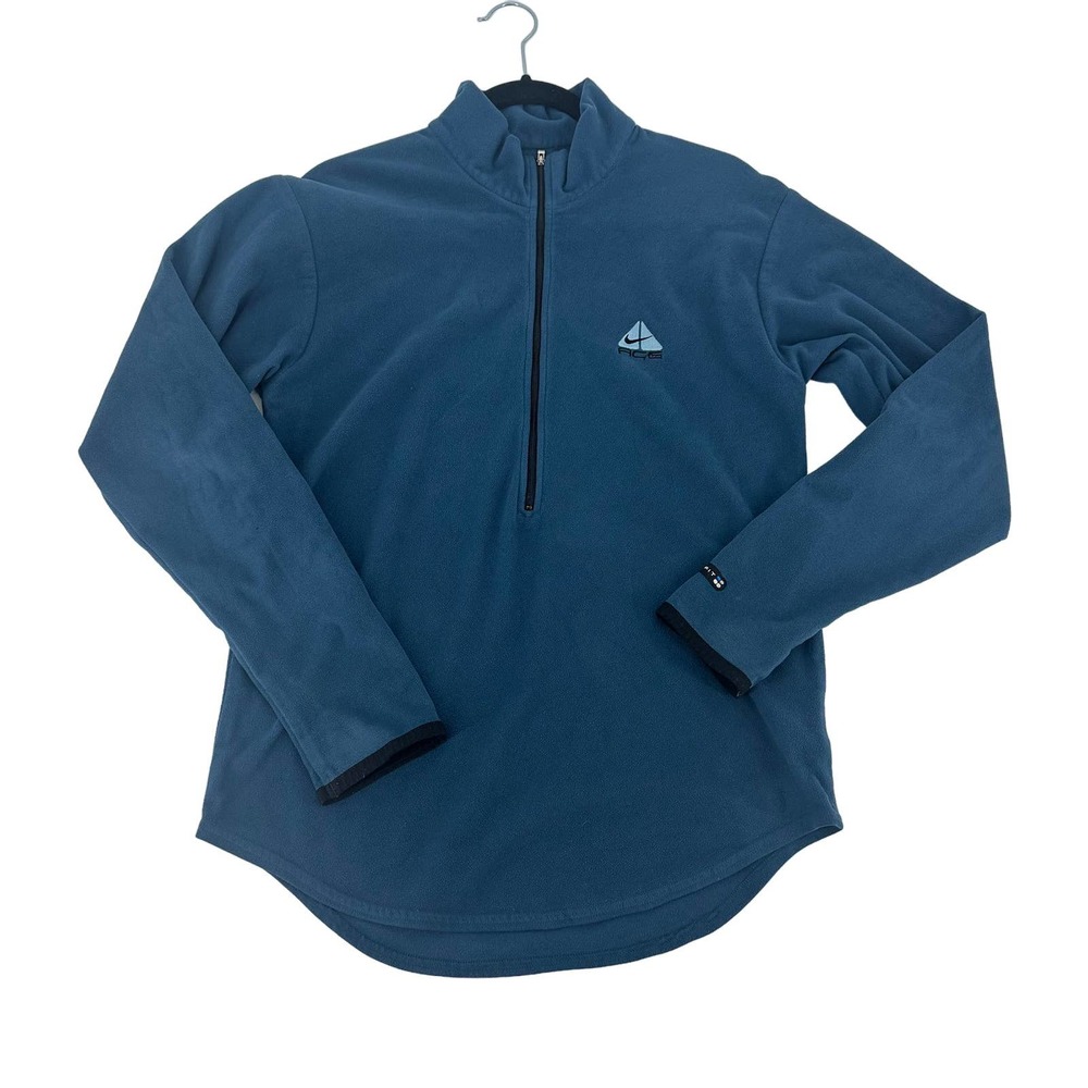 Nike ACG pullover thermal women’s size medium blue teal quarter zip